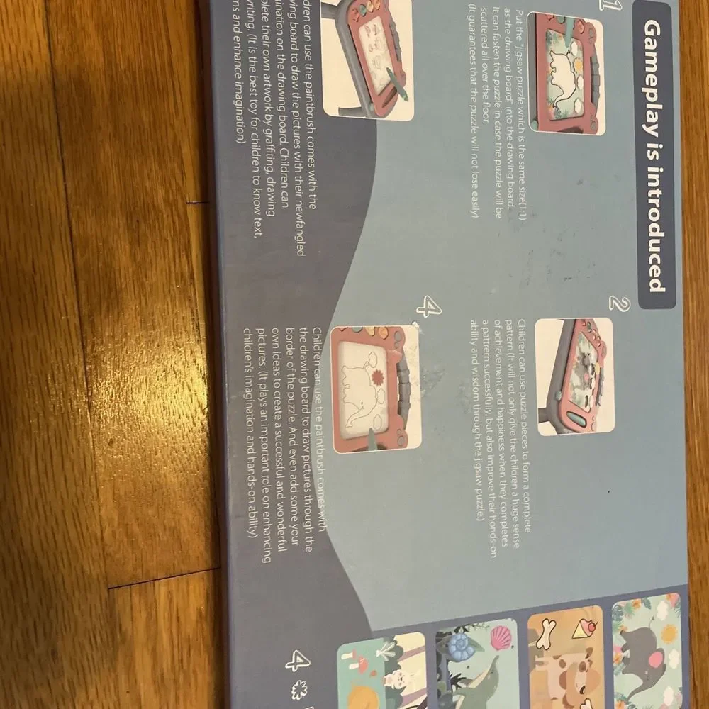 TODDLER TAKE ALONG TOY Magnetic Drawing Board & Puzzles‎ No Batteries 3+ Toy